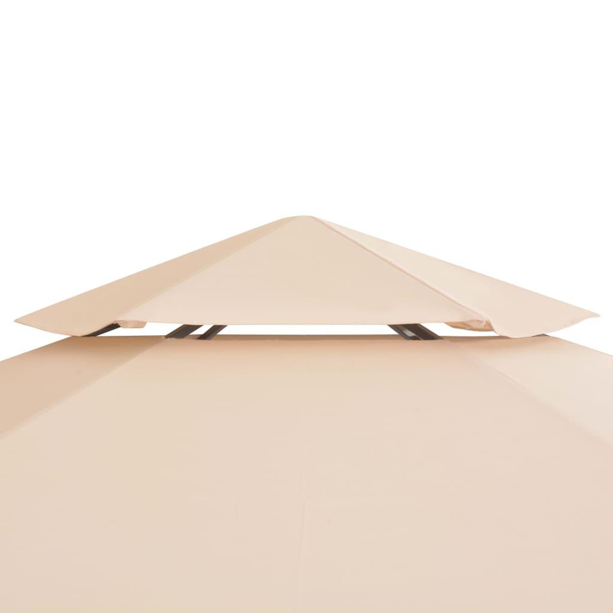 Voir la diapositive 5 : VIDAXL Chapiteau tente de jardin hexagonal beige 323 x 265 cm