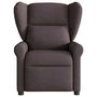 Voir la diapositive 3 : VIDAXL Fauteuil de massage inclinable Marron fonce Tissu