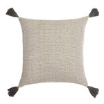 Paris Prix Coussin Déco à Pompons  Manolo  45x45cm Naturel
