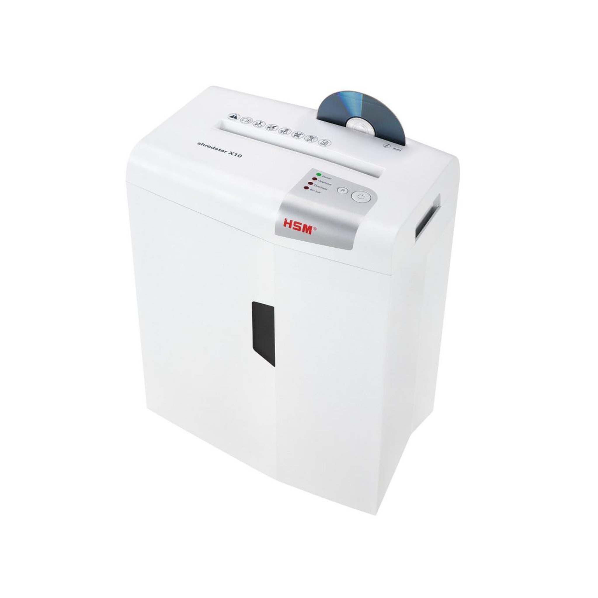 Voir la diapositive 5 : Hsm Destructeur de documents 10 feuilles coupe particules 4.5x30mm - 1045111