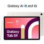 Samsung Tablette Android Galaxy Tab S9 11 Wifi 128Go Crème
