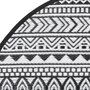 Voir la diapositive 4 : VIDAXL Tapis d'exterieur ARAKIL noir Ø200 cm PP