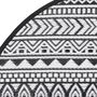 Voir la diapositive 4 : VIDAXL Tapis d'exterieur ARAKIL noir Ø200 cm PP