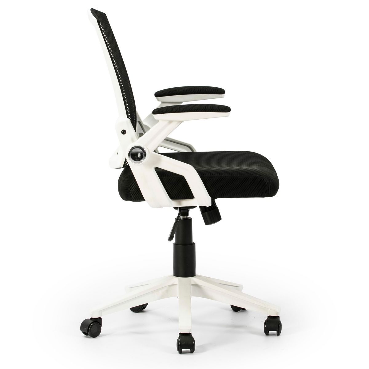 VS VENTA-STOCK Fauteuil de Bureau réglable et inclinable ERGOMAX, Tissu Maille, Couleur Blanc