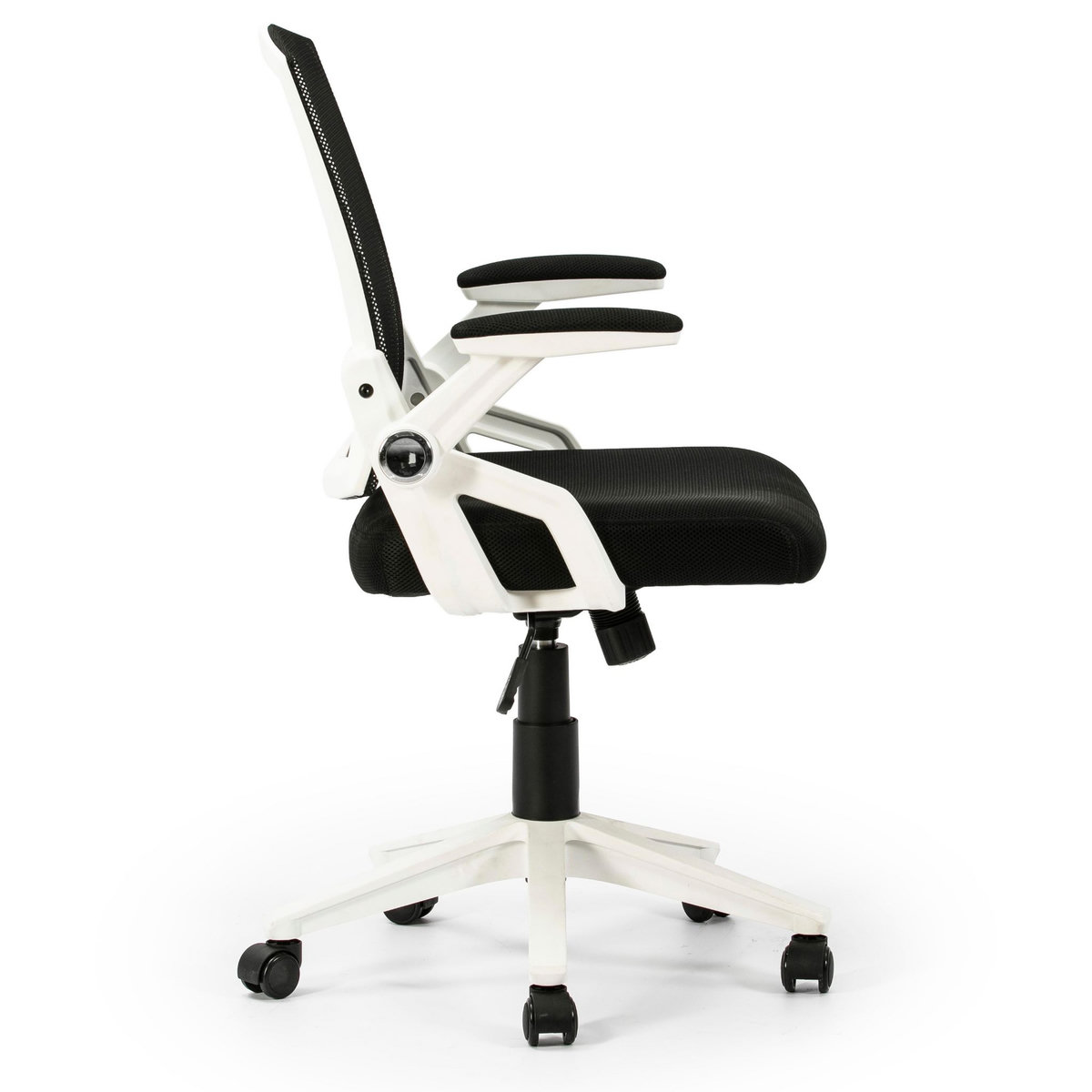 VS VENTA-STOCK Fauteuil de Bureau réglable et inclinable ERGOMAX, Tissu Maille, Couleur Blanc