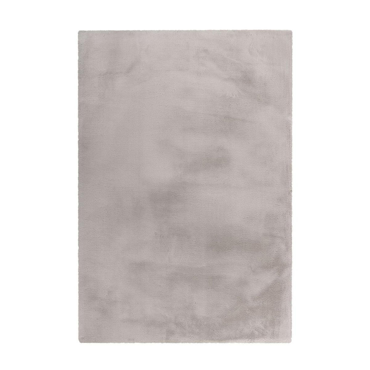 Paris Prix Tapis Uni Doux à Poils Longs  Rabbit  Argent