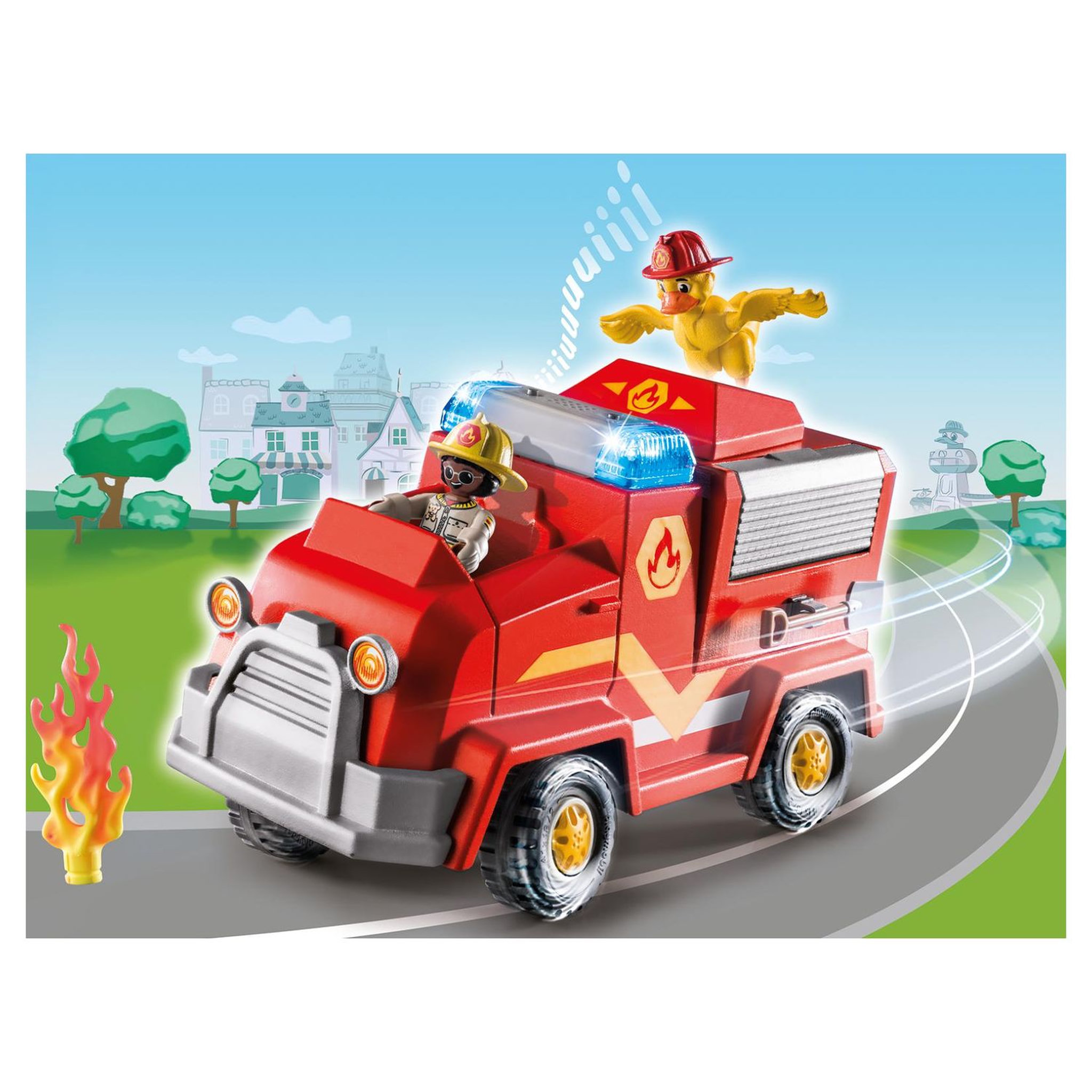Voir la diapositive 3 : PLAYMOBIL Duck on call 70914 Véhicule de pompier
