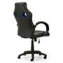 Voir la diapositive 4 : VS VENTA-STOCK Fauteuil de Bureau réglable et inclinable Hamilton tapissé en Similicuir, Noir/Bleu