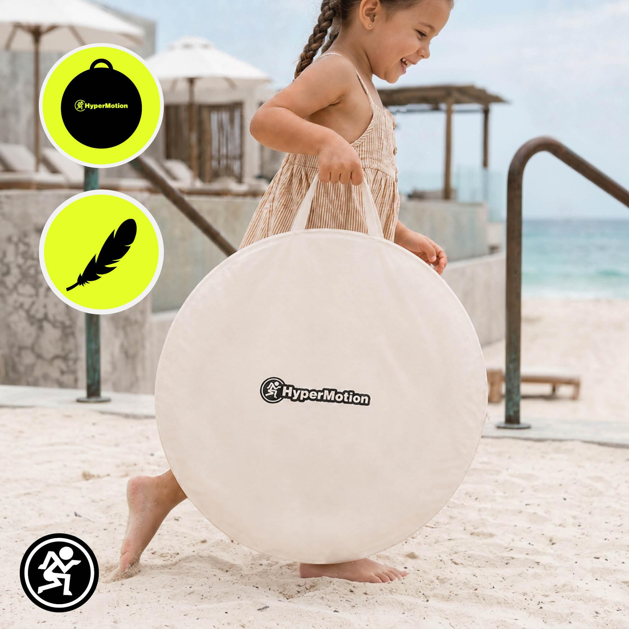 Voir la diapositive 5 : HYPERMOTION Tente de plage automontable Pop-Up HyperMotion Beige 200x130 cm avec sac