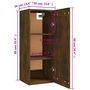 Voir la diapositive 6 : VIDAXL Armoire suspendue Chene fume 35x34x90 cm Bois d'ingenierie