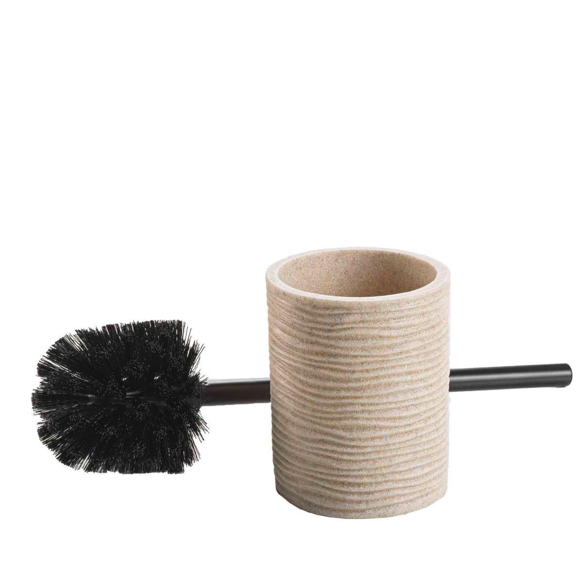 Voir la diapositive 2 : Douceur d'Intérieur Brosse wc effet strié  siloa  35cm sable