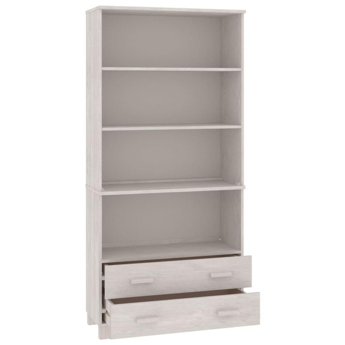 VIDAXL Buffet HAMAR Bois massif de pin Blanc