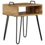 Voir la diapositive 3 : VIDAXL Table de chevet Bois de manguier massif 40x34x47 cm