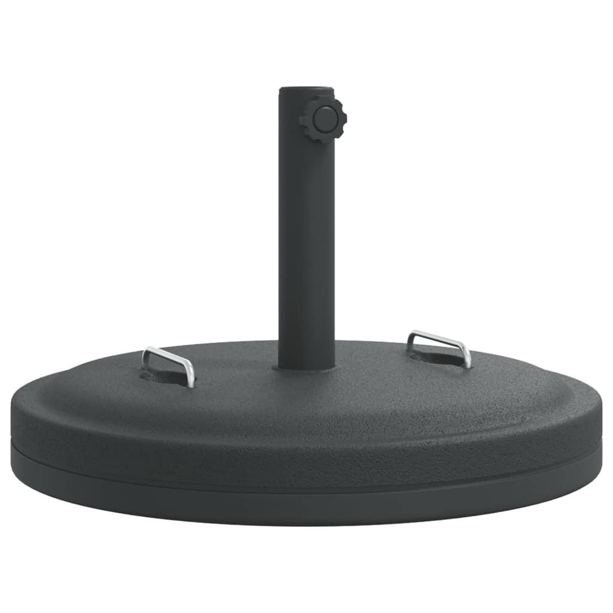 Voir la diapositive 2 : VIDAXL Base de parasol avec poignees pour mats Ø38 / 48 mm 25 kg rond