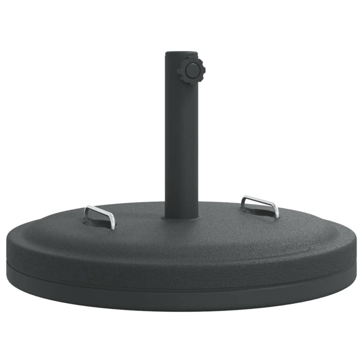 VIDAXL Base de parasol avec poignees pour mats Ø38 / 48 mm 25 kg rond