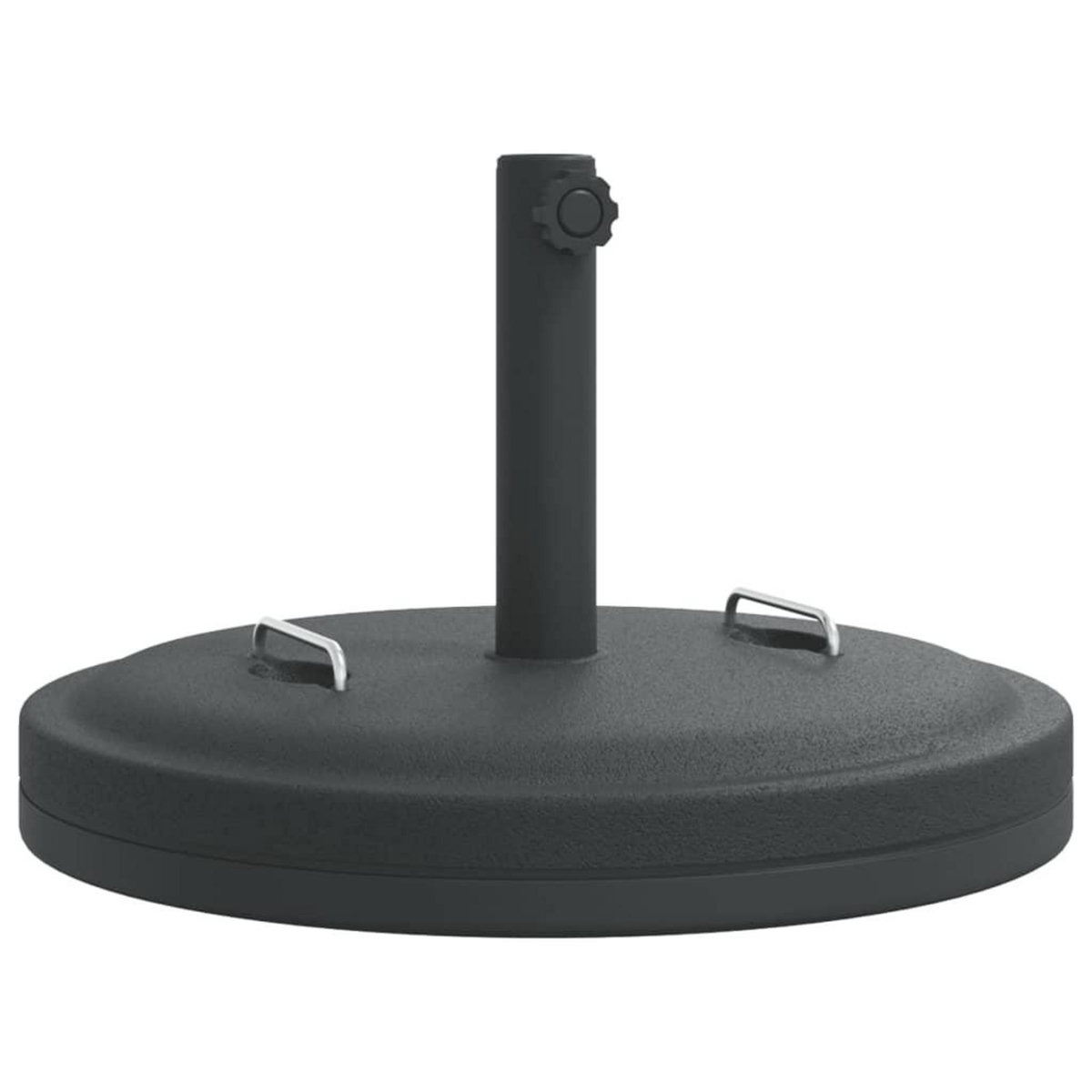 VIDAXL Base de parasol avec poignees pour mats Ø38 / 48 mm 25 kg rond
