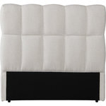 Habitat et Jardin Tête de lit en tissu épais style bubble  Alpe d'Huez  - 140 cm - Beige