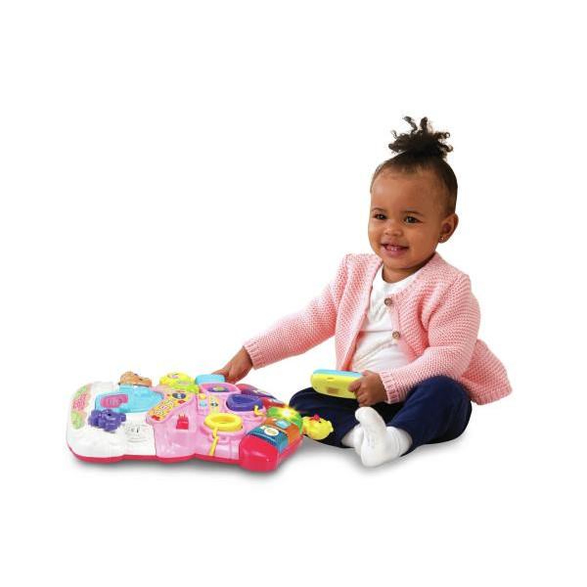 Voir la diapositive 5 : VTECH Porteur Trotteur  parlant 2 en 1 VTECH - Super  - Rose pour bébé de 9 a 36 mois