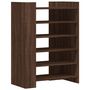 Voir la diapositive 2 : VIDAXL Armoire a chaussures chene marron 74,5x37,5x100 cm