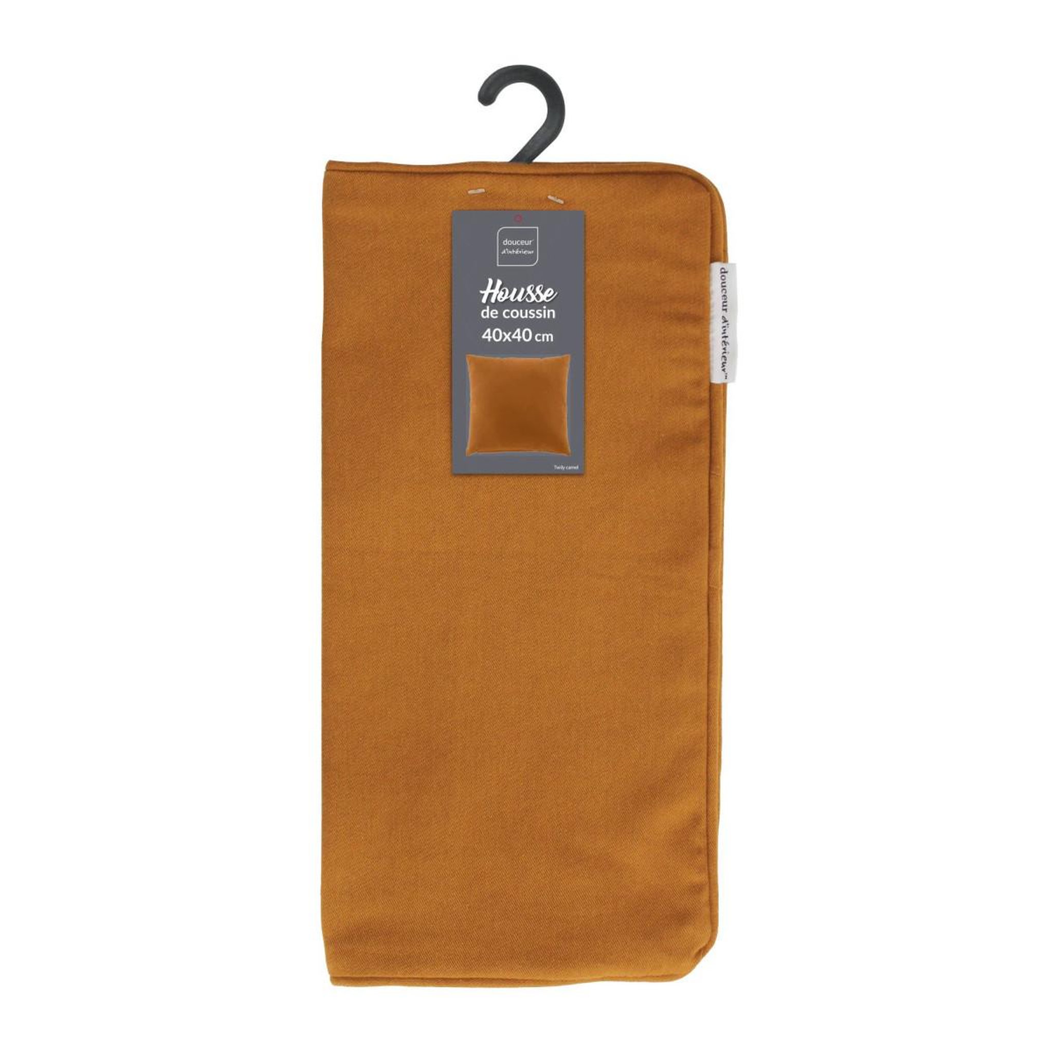 Voir la diapositive 4 : Douceur d'Intérieur Housse de coussin  twily  40x40cm camel