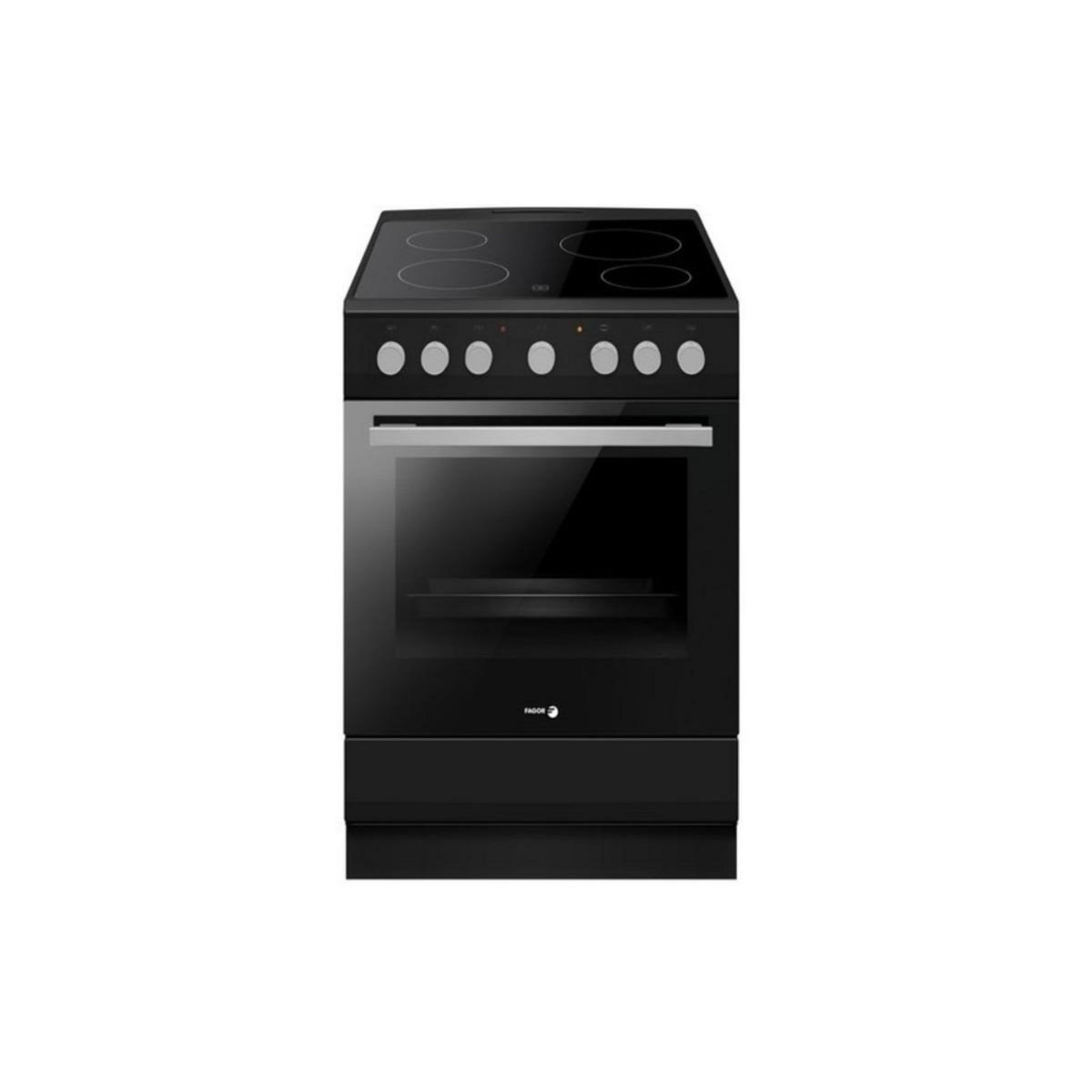 Fagor Cuisinière vitrocéramique 62l 4 feux noir mat - FACV203N