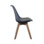 Voir la diapositive 2 : The Home Deco Factory 2 Chaises design scandinaves rembourrées Cocooning