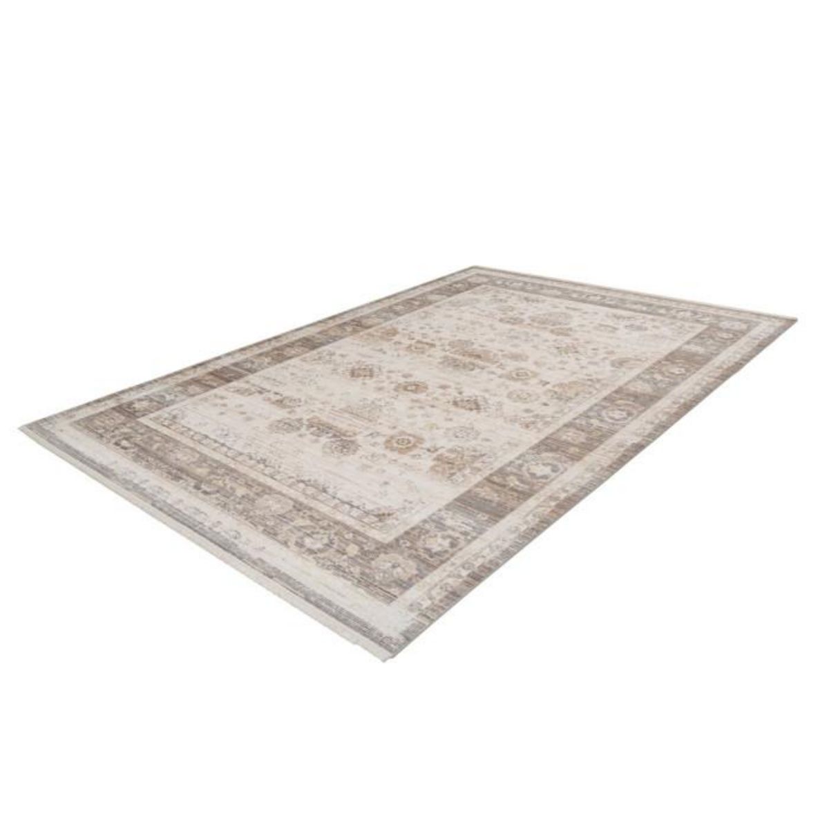 Paris Prix Tapis Vintage à Franges  Baroque X  Beige