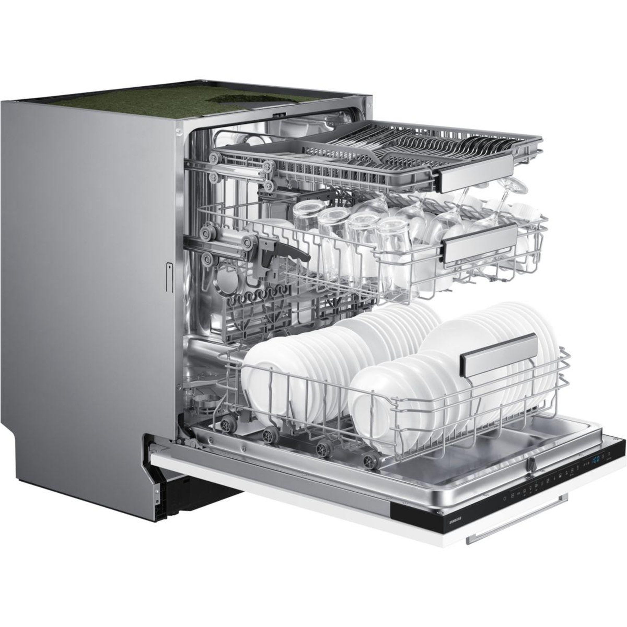 Voir la diapositive 2 : Samsung Lave vaisselle encastrable dw70h73wcb0u1