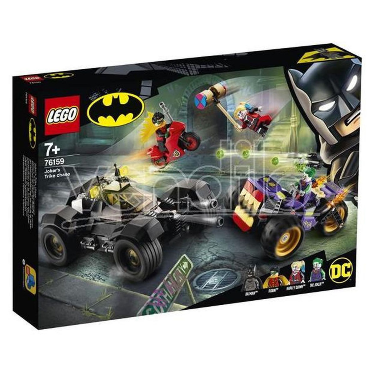 LEGO DC Comics Super Heroes 76159 - La poursuite du Joker en moto à 3 roues