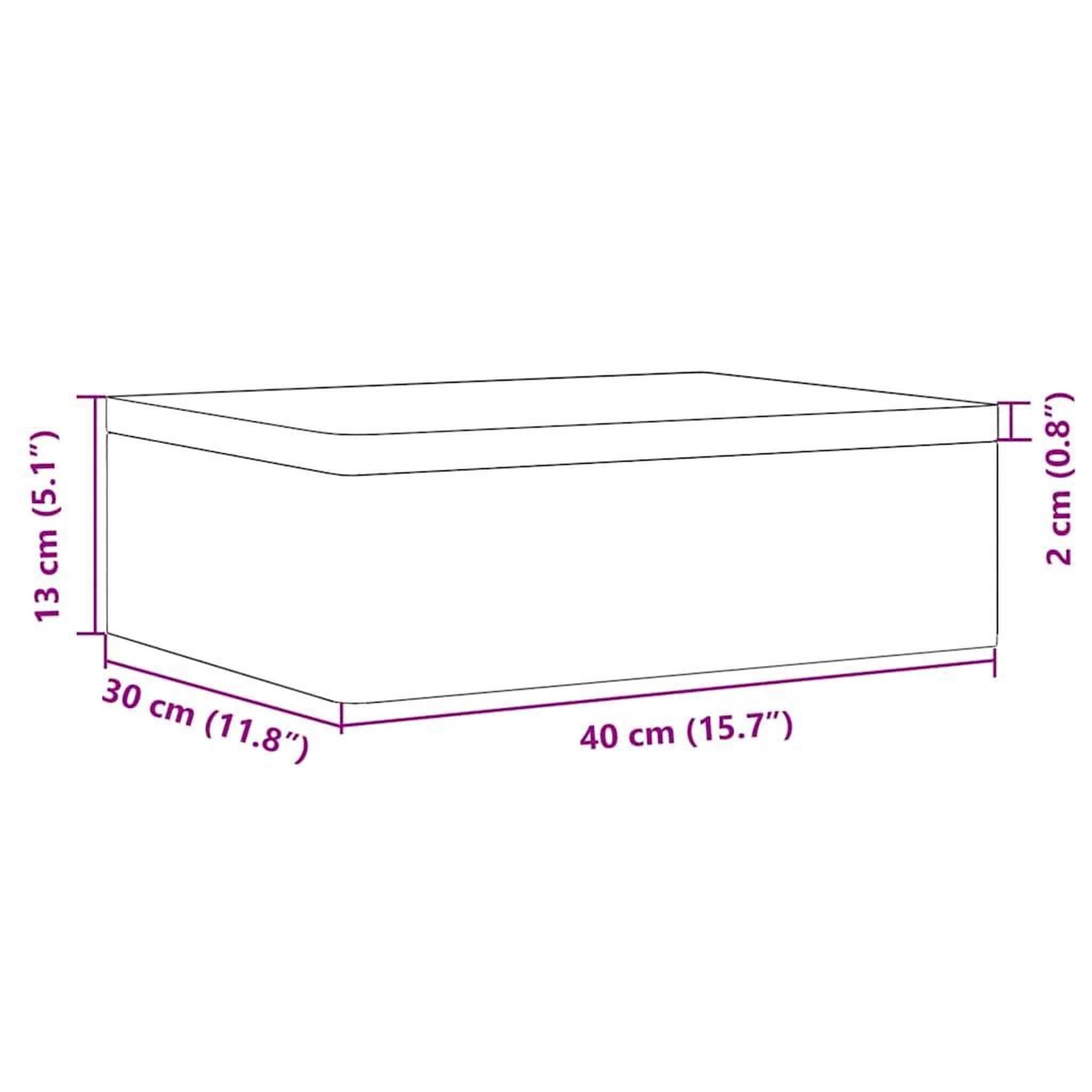 Voir la diapositive 6 : VIDAXL Boîte en bois avec couvercle 40x30x13 cm bois de pin massif