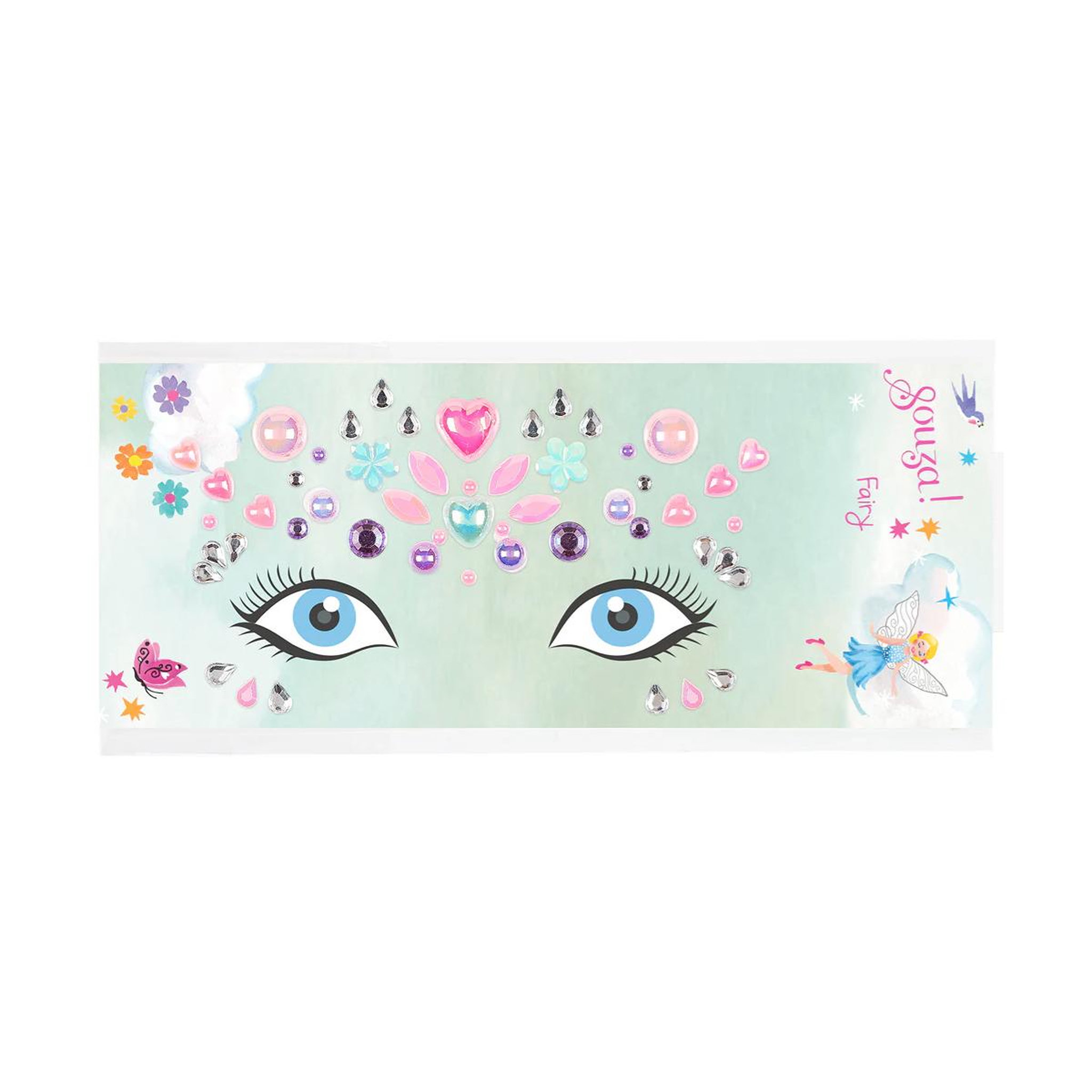 SOUZA Bijoux de visage autocollants - Elfe menthe