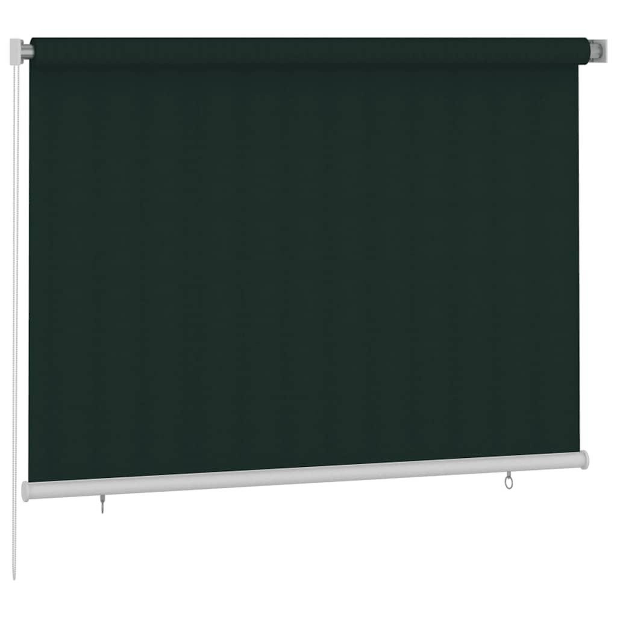 Voir la diapositive 2 : VIDAXL Store roulant d'exterieur 205 (l) x 140 (h) cm vert fonce hdpe