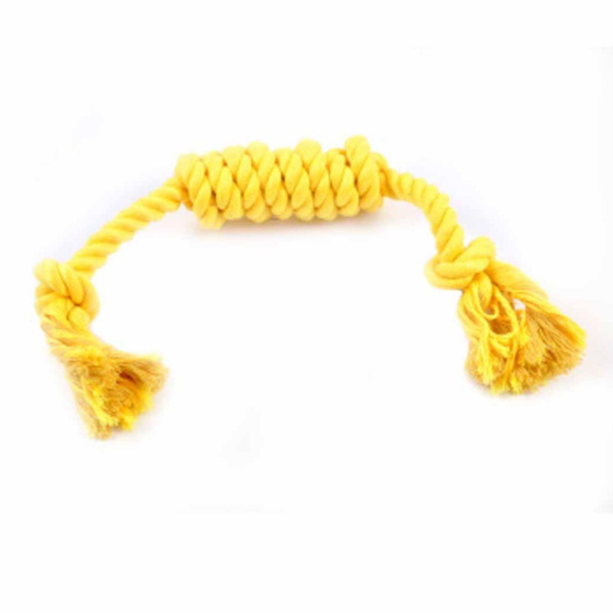 HOMEA Jouet à corde pour chien  cosy golden  42cm jaune