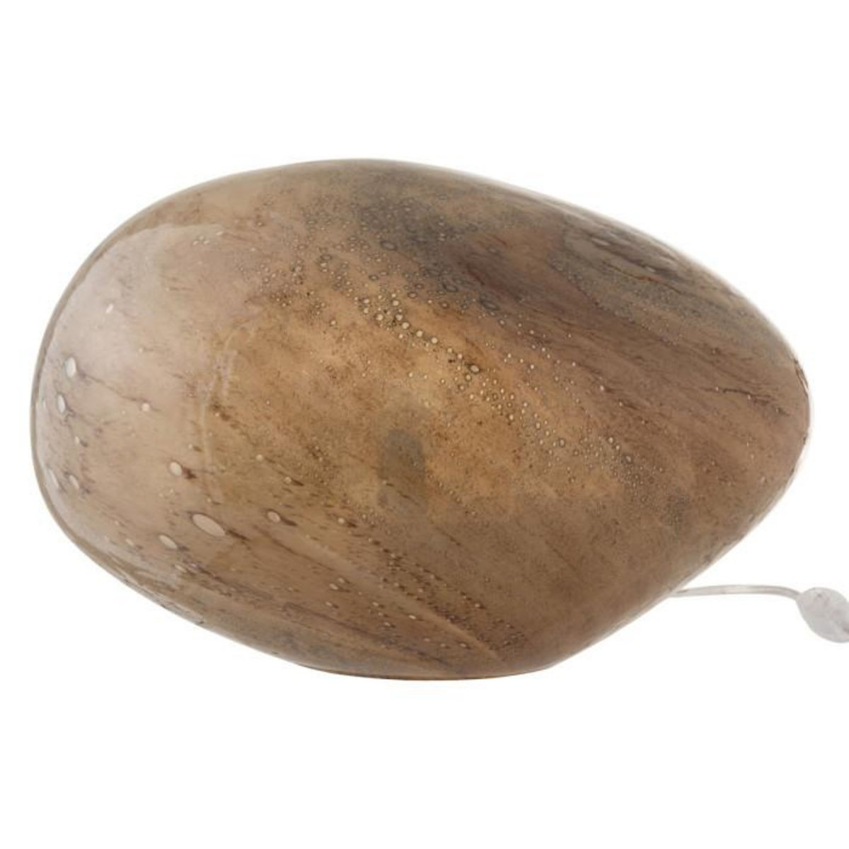 Paris Prix Lampe à Poser en Verre  Dany  40cm Marron