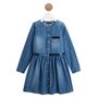 Voir la diapositive 1 : IN EXTENSO Robe manches longues en jean fille