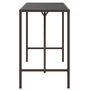 Voir la diapositive 4 : VIDAXL Table de bar et dessus en verre marron 180x70x110 cm poly rotin