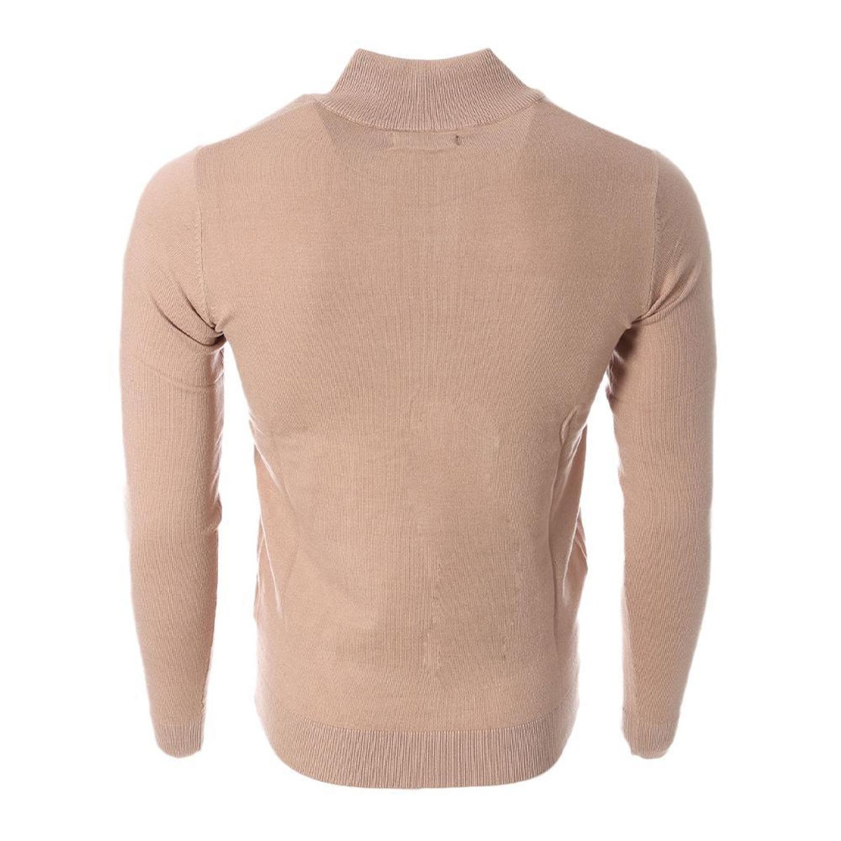 Best Mountain Pull Zippé Beige Homme Best Mountain 05-BEI