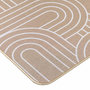 Voir la diapositive 3 : Douceur d'Intérieur Tapis antidérapant imprimé design MODUL - 45 x 75 cm - Blanc et marron