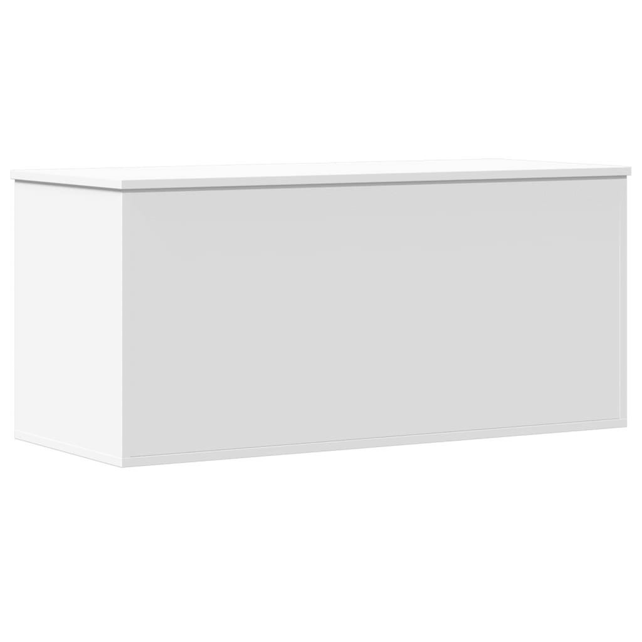 Voir la diapositive 2 : VIDAXL Boîte de rangement blanc 100x42x46 cm bois d'ingenierie