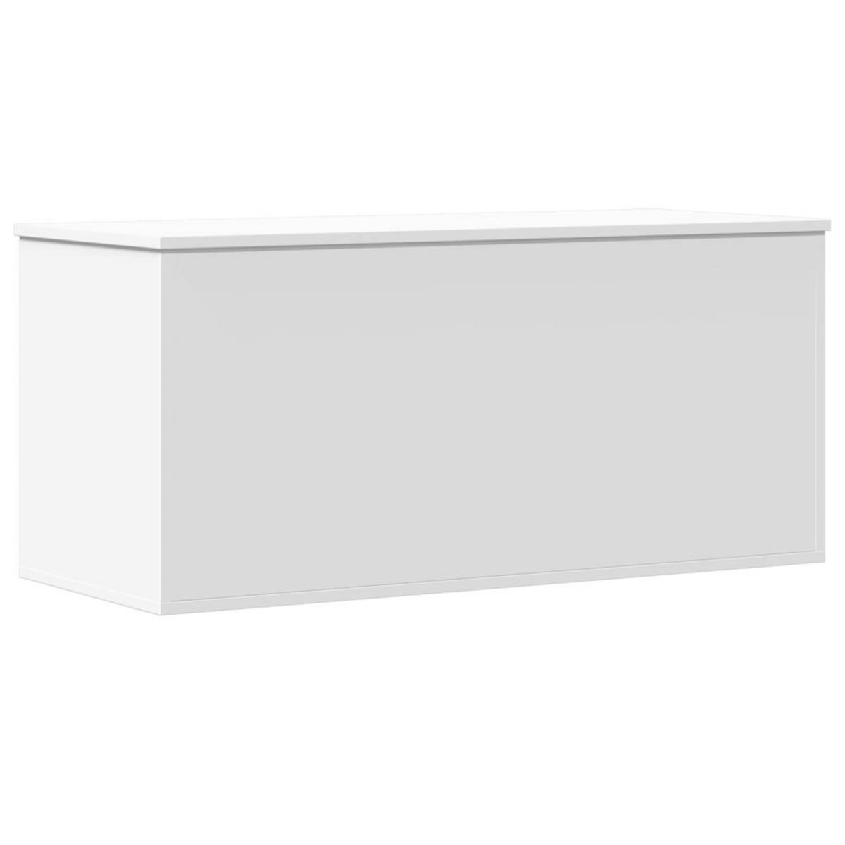 VIDAXL Boîte de rangement blanc 100x42x46 cm bois d'ingenierie