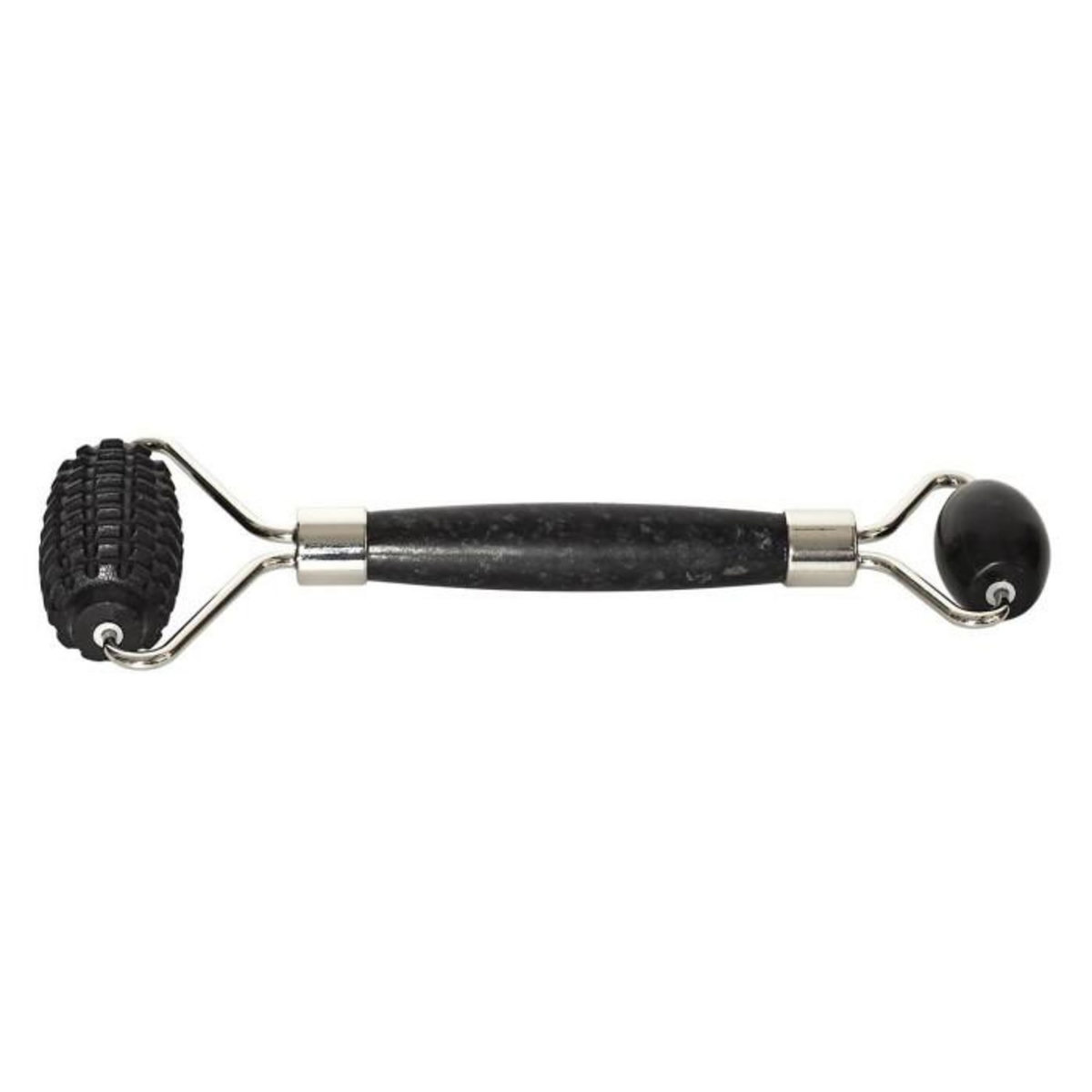 Paris Prix Rouleau de Massage 2 en 1  Jade  14cm Noir