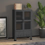 Voir la diapositive 1 : VIDAXL Coffre de rangement industriel Anthracite 70x40x115 cm Metal