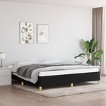 VIDAXL Cadre de lit sans matelas noir 200x200 cm tissu
