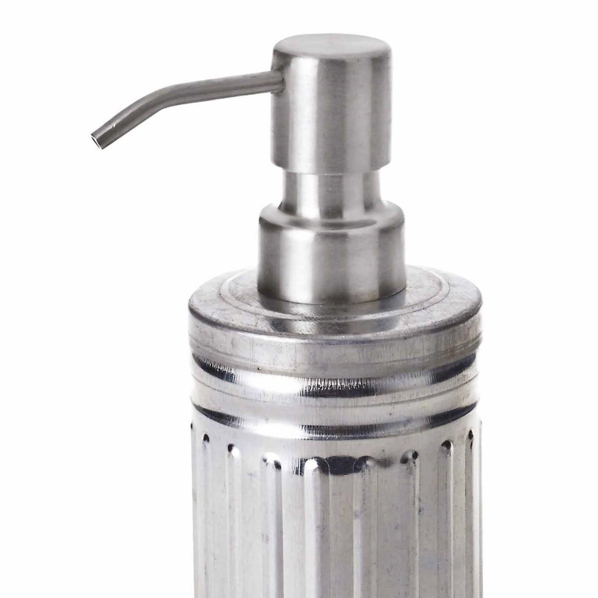 Voir la diapositive 2 : GUY LEVASSEUR Distributeur de savon en métal inox galva