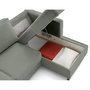 Voir la diapositive 3 : LISA DESIGN Jake - canapé d'angle droit 4 places convertible avec coffre en fausse fourrure