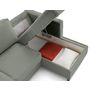 Voir la diapositive 3 : LISA DESIGN Jake - canapé d'angle droit 4 places convertible avec coffre en fausse fourrure