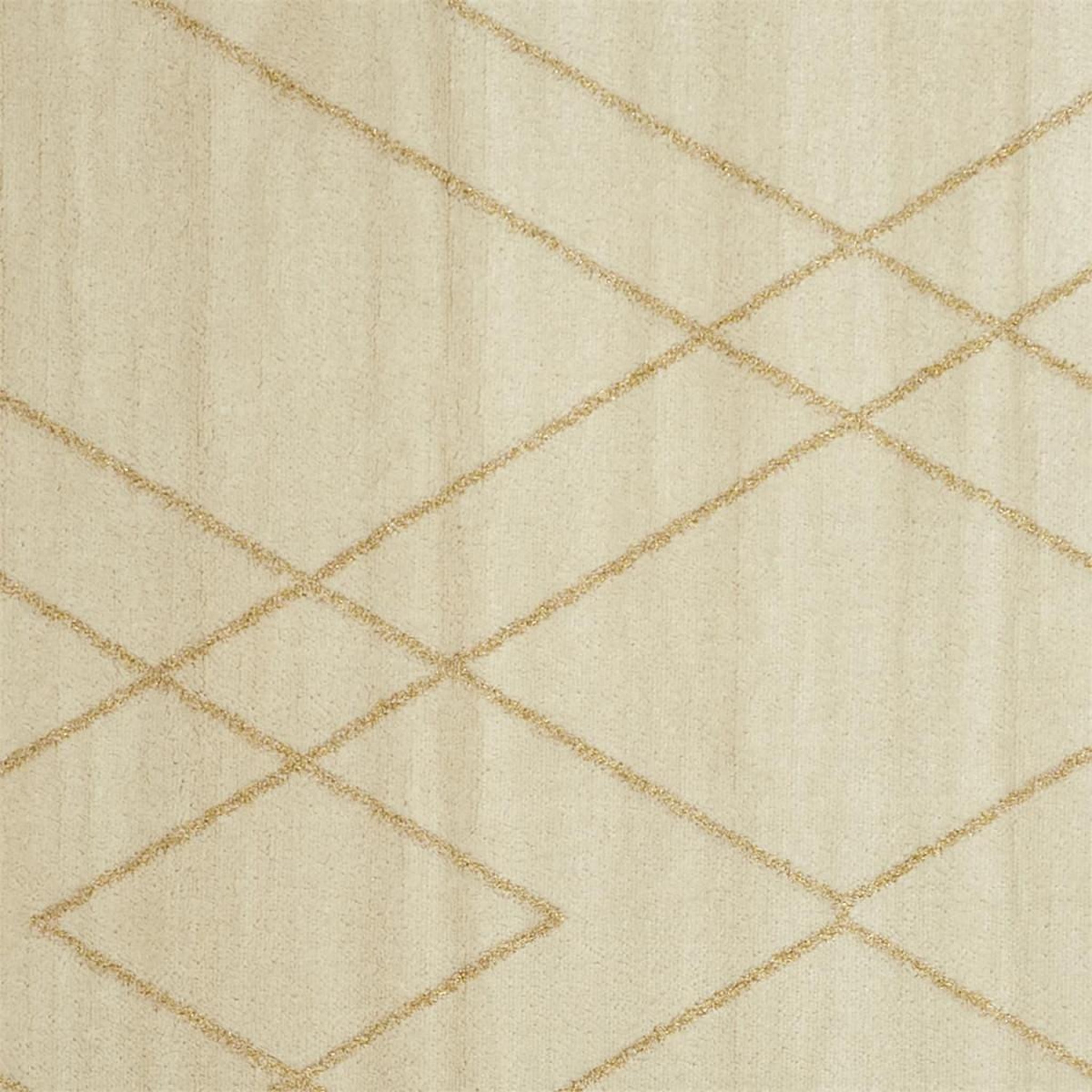 Voir la diapositive 2 : The Home Deco Factory Tapis déco fil métallisé  royal  150x200cm beige