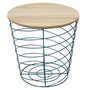 Voir la diapositive 1 : Paris Prix Table d'Appoint Design  Cyclone  40cm Bleu