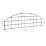 Voir la diapositive 6 : VIDAXL Ensemble de cloture de jardin arquee 77,3x26 cm vert
