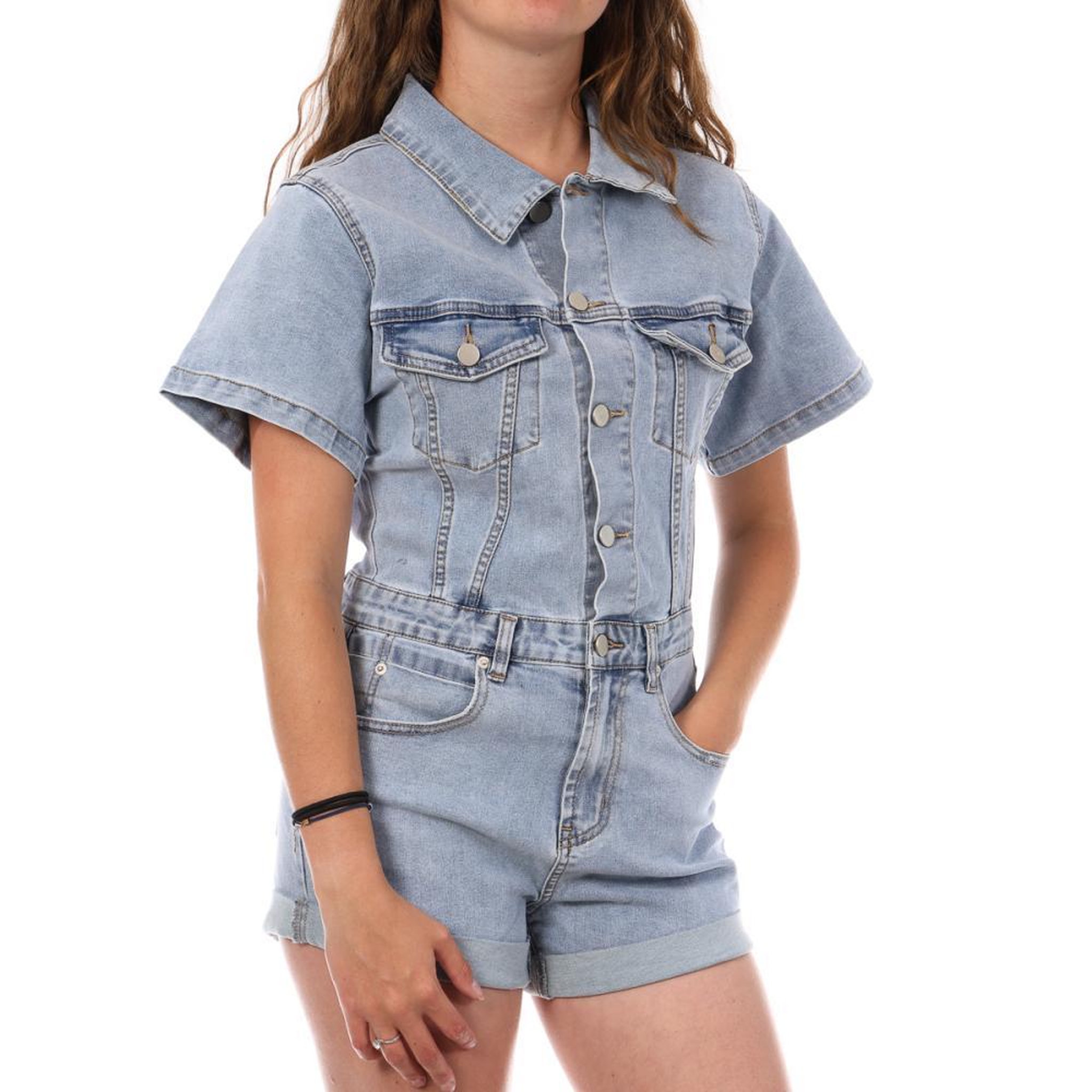 Voir la diapositive 2 : MONDAY PREMIUM Combishort  Clair Femme Monday Premium